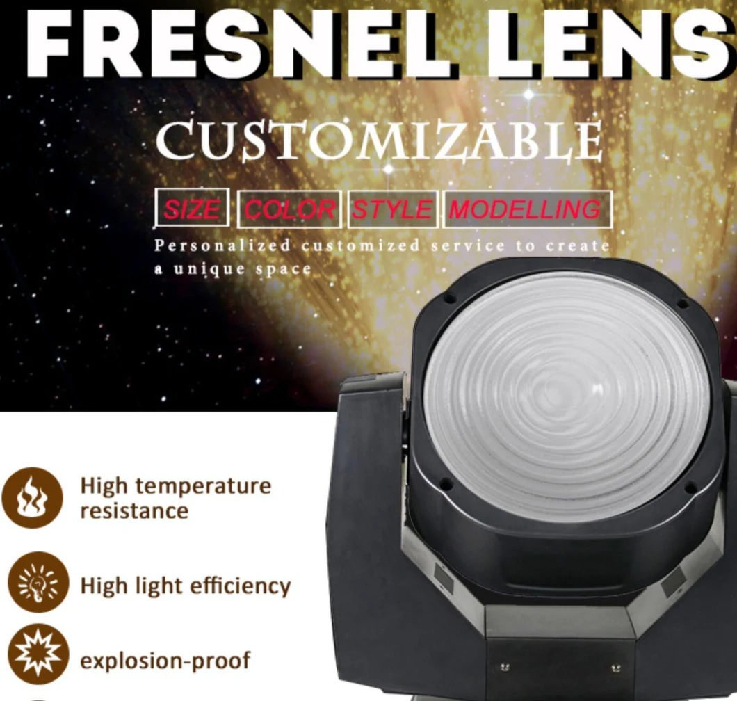 Transparent Clear K9 Bk7 Quartz Glass Protective Optical Fresnel Lens