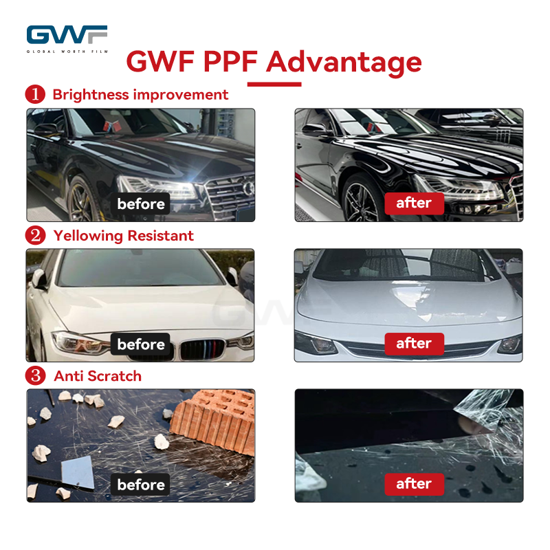 Película transparente de protección de automóviles