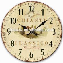 Atlas Design Antique Wood Craft MDF Wall Clock