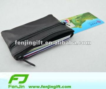 genuine leather personalized card pouch purse