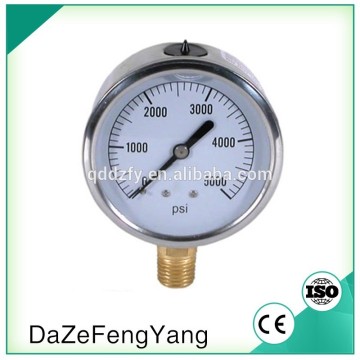 Chinese manufacturer manometer silicone oil filled pressure gauges