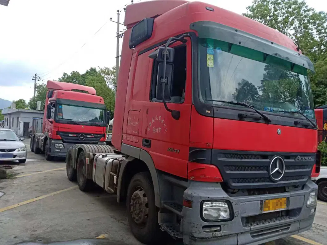 Used Mercedes Actros Trailer 6X4 Cargo Truck Head 10 Wheel Tractor Truck for Sale