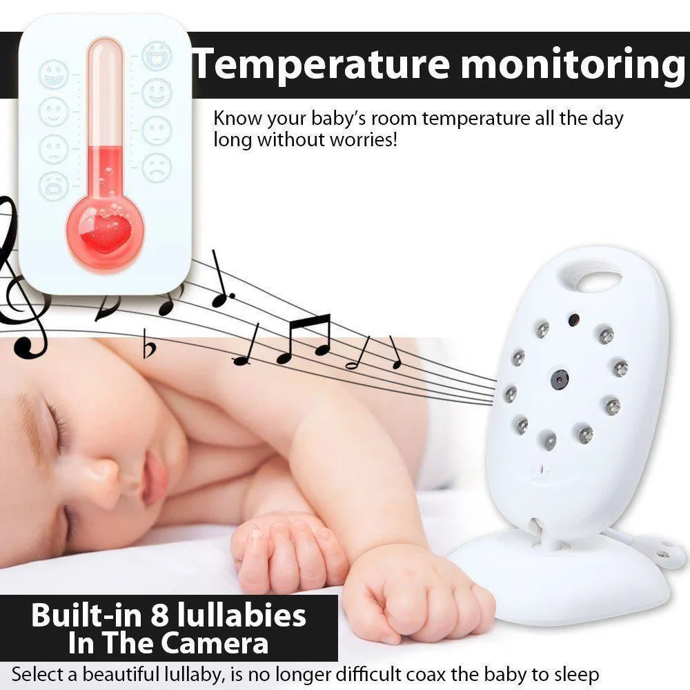 New Vb601 2.4G Wireless Baby Video Monitor Two-Way Talk Security