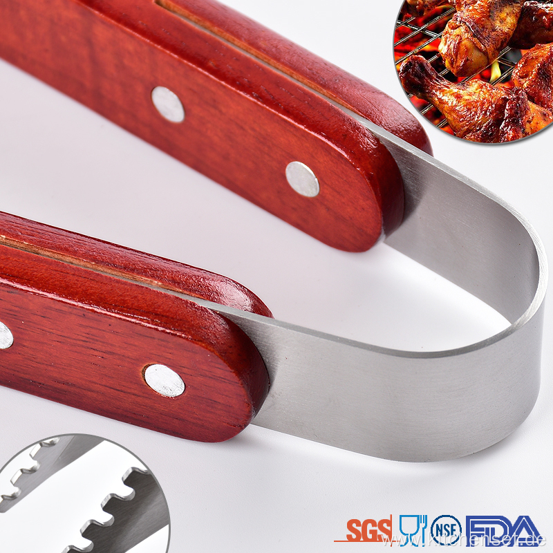 3 pcs set wooden handle bbq utensils