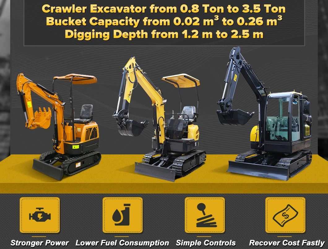 China Manufacturer Excavator Digger for Sale