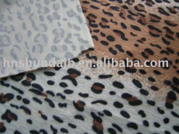 printed mink fabric with animal design