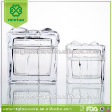Wholesale Square Round Oval Clear Candy Jar, Crystal Candy Dish, Transparent Canister