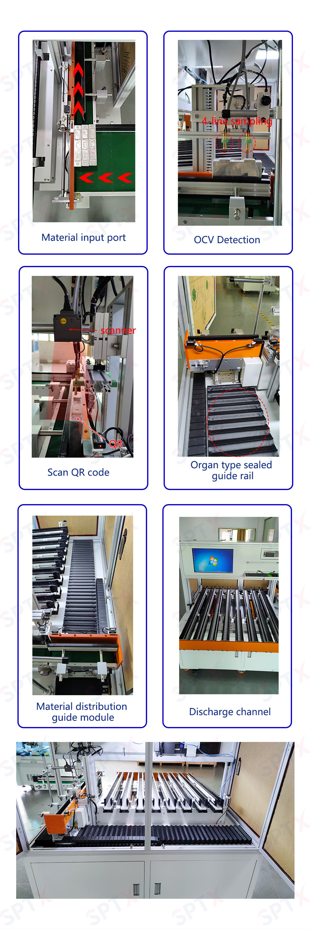 8 Channel Automatic Prismatic Battery Sorting Machine For Lithium Ion ...
