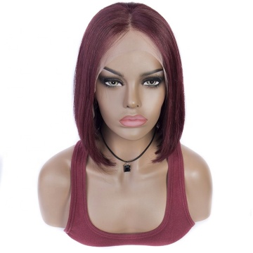 wholesale human hair short bob lace wig 99j bob lace front wig