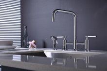 Black Kitchen Faucets with Sprayer