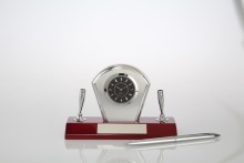 Table Pen Holder Clock with photos&table clock pen