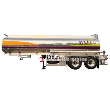 ​BPW 2 Axles Polished Mirror Surface Aluminium Alloy Semi Trailer