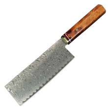 Home Kitchen Damascus Carbon Steel Knife - Chopping, Slicing Chef Knife