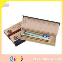 kraft paper printed school pencil case