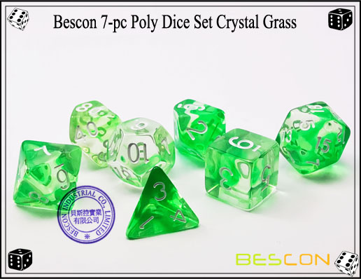 Kristallgrüne Würfel Set-1 Crystal Green Dice Set-1