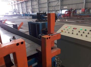 Horizontal h beam assembly making machine line