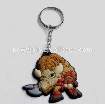 promotional soft PVC keychain / silicone cartoon keychain/rubber keychain