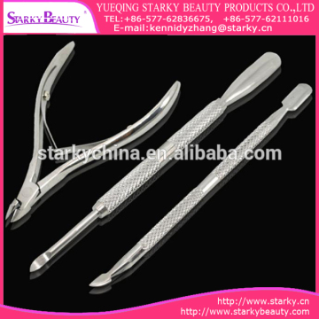 Nail care tools stainless steel nail cuticle pusher set
