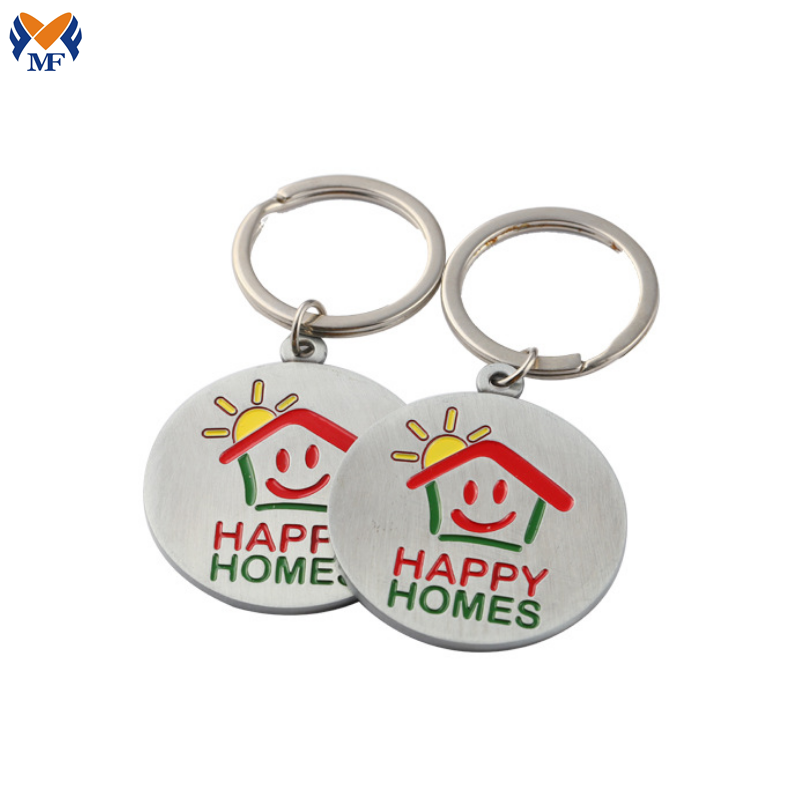 Zinc Alloy Keychain With Round Shape