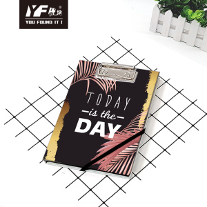 Custom today is the day style cute A5 clipboard binding loose leaf notebook hardcover diary