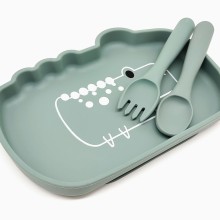 Crocdile Silicone Feeding Set Fun Weaning First Feeding