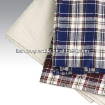 100% Cotton Herringbone Checks Flannelet Fabric