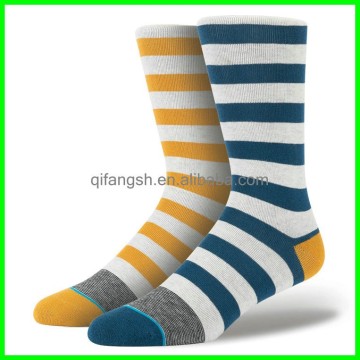 Colored stripe custom dress socks