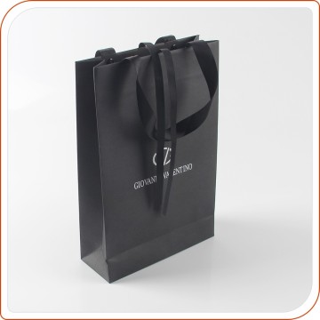 small black matte paper bag