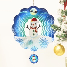 Custom Personalised Thin Metal Family Ornament 2024 Wood Christmas Ornament Gift