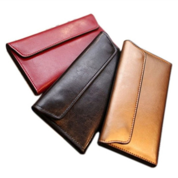 RFID Blocking Bifold Wallets Leather for Woman