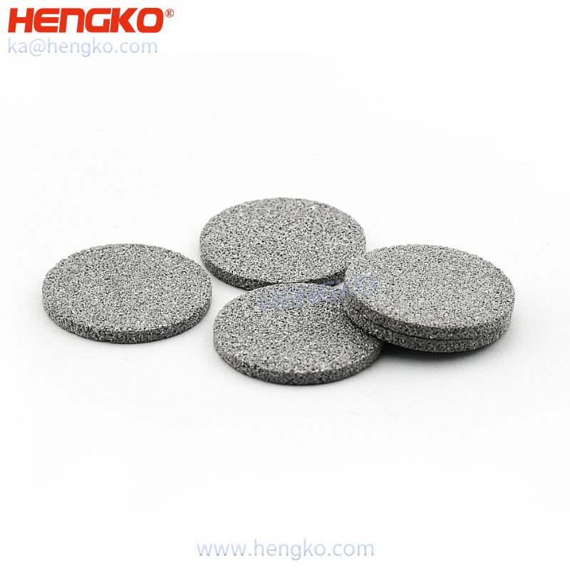 Sintered Stainless Steel 304 316L Porous Round Strainer Filter Disc 0.2-120um Sintered Metal Filter Disc For Hydraulic Oil