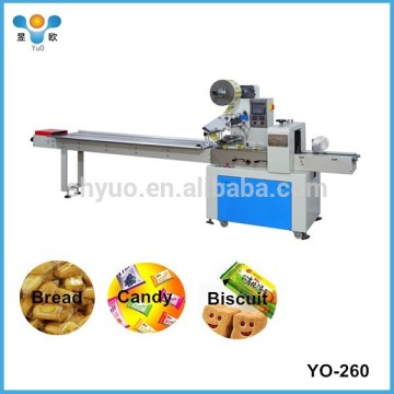 Horizontal flow small food packing machine