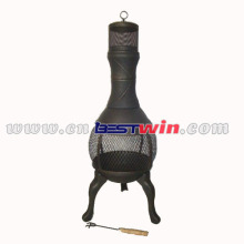 Outdoor cast iron chiminea