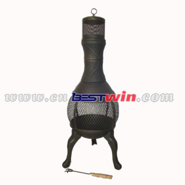 Outdoor cast iron chiminea