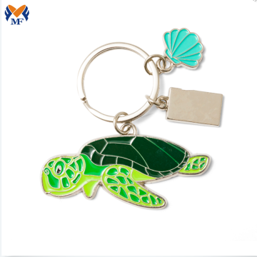 Porte-clés Tortue de Mer Animal Logo Personnalisé en Métal