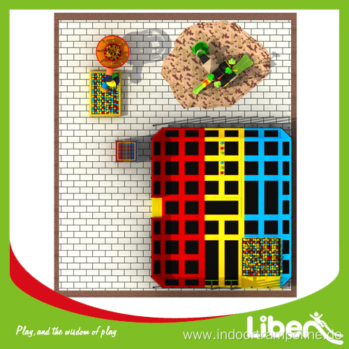 Free Design Project Indoor Trampoline Basketball Court for Children