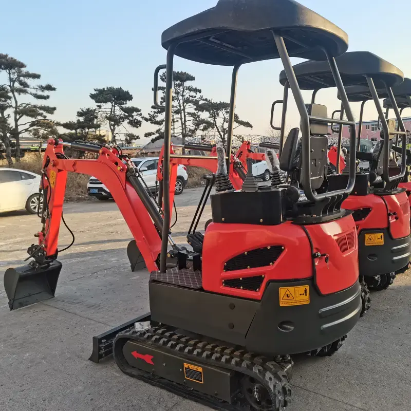 1,0 ton mini excavator mini hidrolik crawler penggali