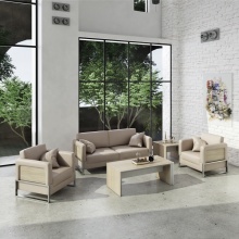 Modern Design Commercial Office Furniture - 1 and 3 Seater Reception Leather Meeting Office Sofas