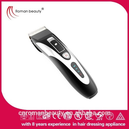 Rechargeable DC motor hair clipper with 4 cutting guide trimmer HC068
