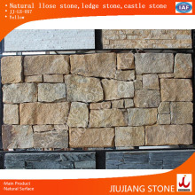 Yellow irregular loose stone decorative wall material