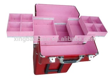 Case style aluminum trolley cosmetic case large case XB-CS615