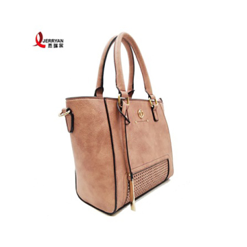 PU Leather Shopper Handbags for Young Girl