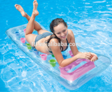 Cheap transparent PVC inflatable floating bed