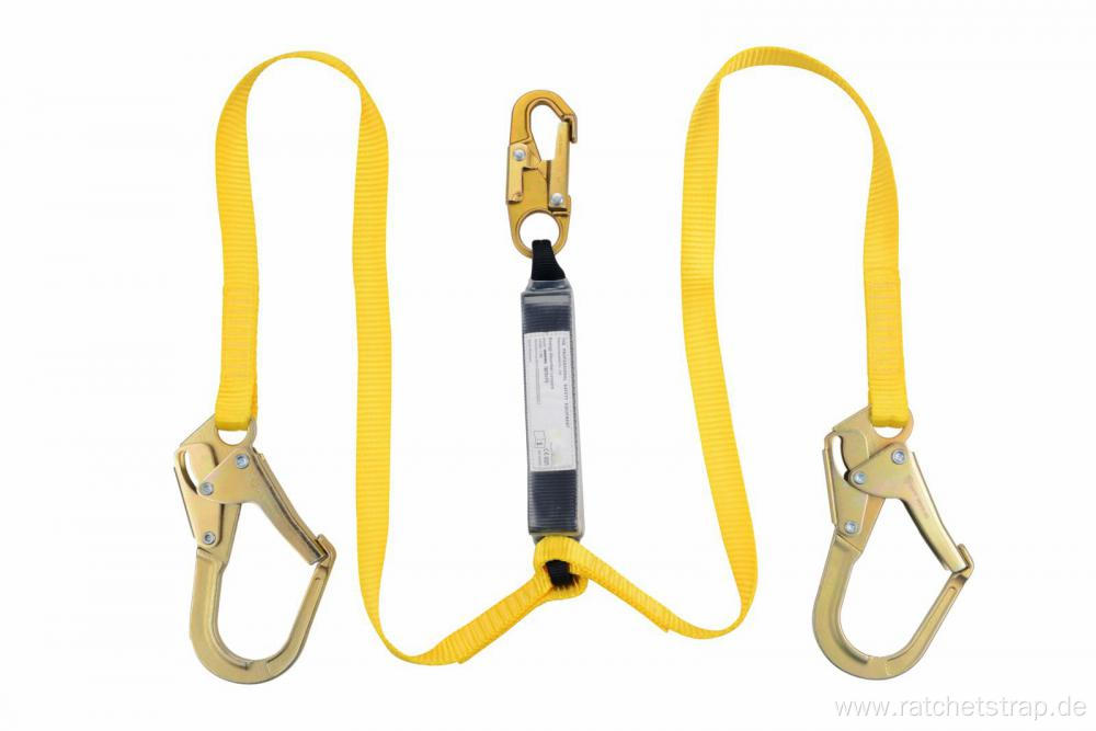 Safety Belt with Shock Absorber Lanyard