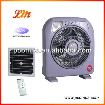 Rechargeable Solar Oscillating box fan