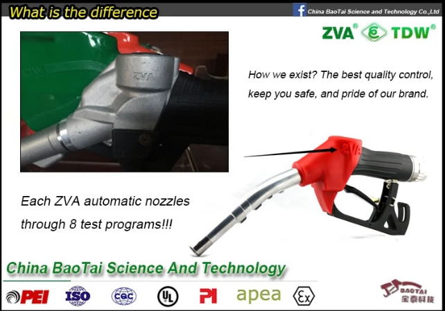 ZVA Slimline DN19 automatic Nozzle fuel dispenser gasoline diesel nozzle