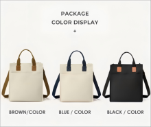 Eco-Friendly Waxed Cotton Shoulder Bag for Work