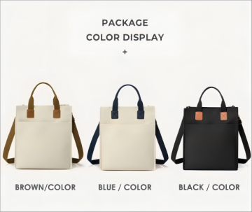 Eco-Friendly Waxed Cotton Shoulder Bag for Work