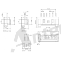 2.50mm Pitch 180 ° Gofret Konektör Serisi AW2508V-XP