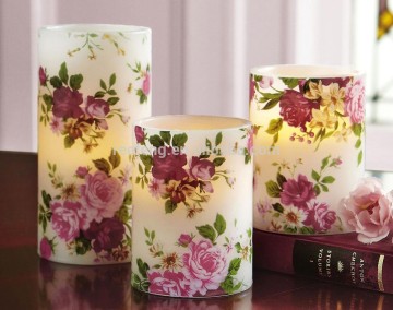 Wholesale Decorative Rose Flameless Candles flameless candles LED Candles holiday decorative Candles